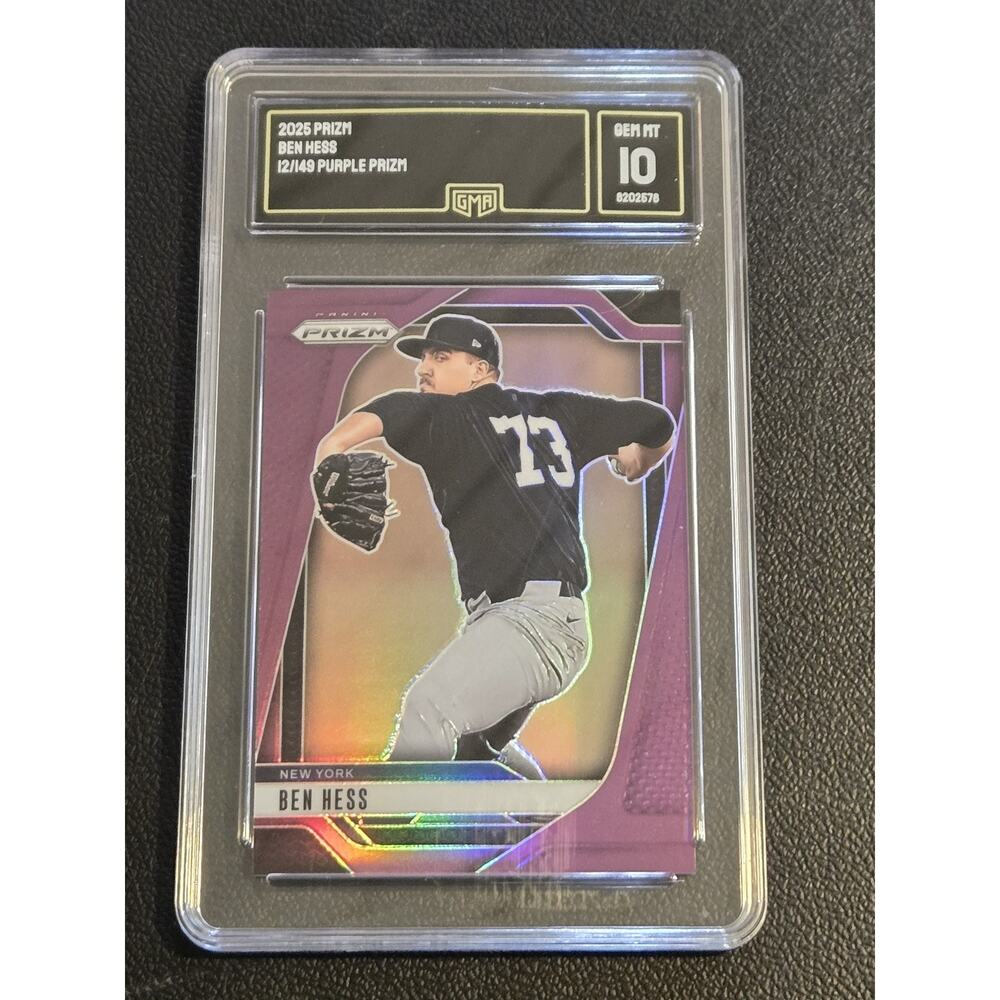 2025 Panini Prizm #260 Ben Hess Purple Prizm GMA 10 #/149